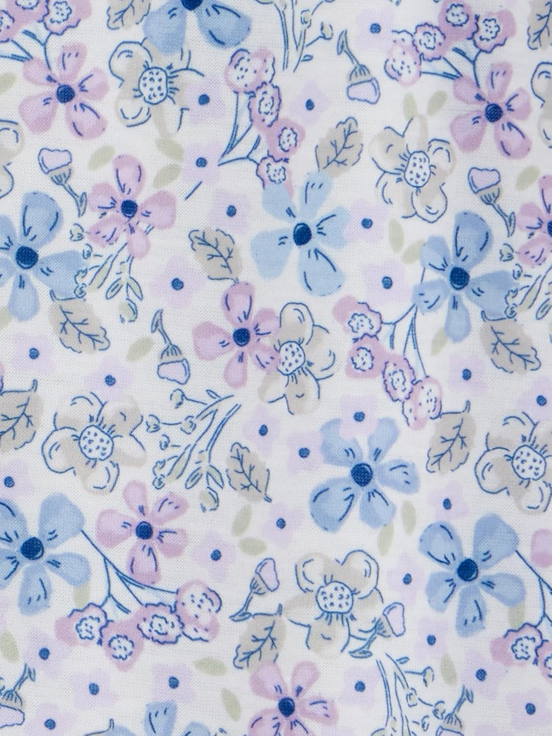 Baby and Toddler Girls' 3 Pack Loose Fit Polyester Jersey Footed Pajamas