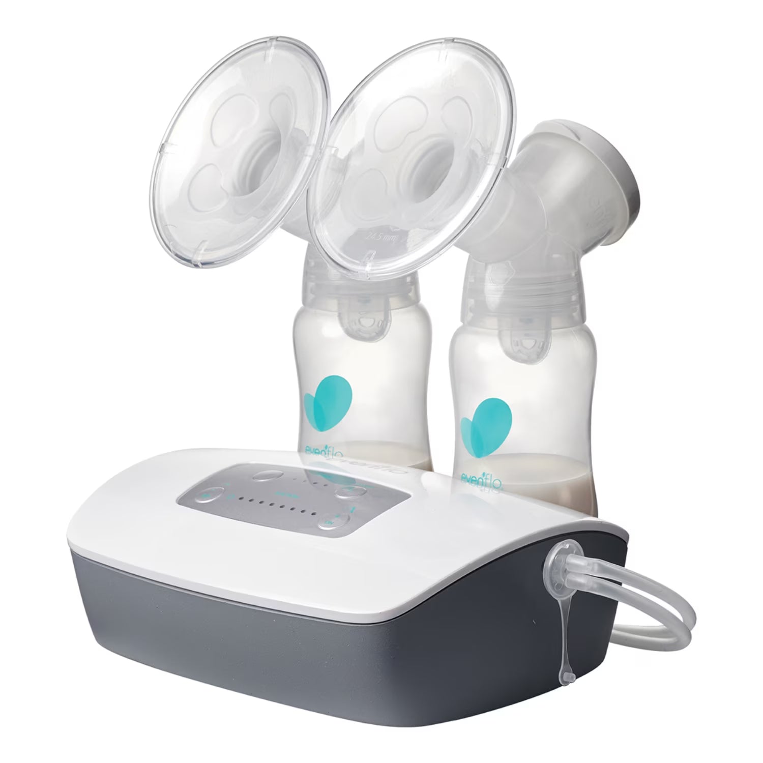 Advanced Double Electric Breast Pump with Breastshields and Milk Storage Bottles, Lightweight