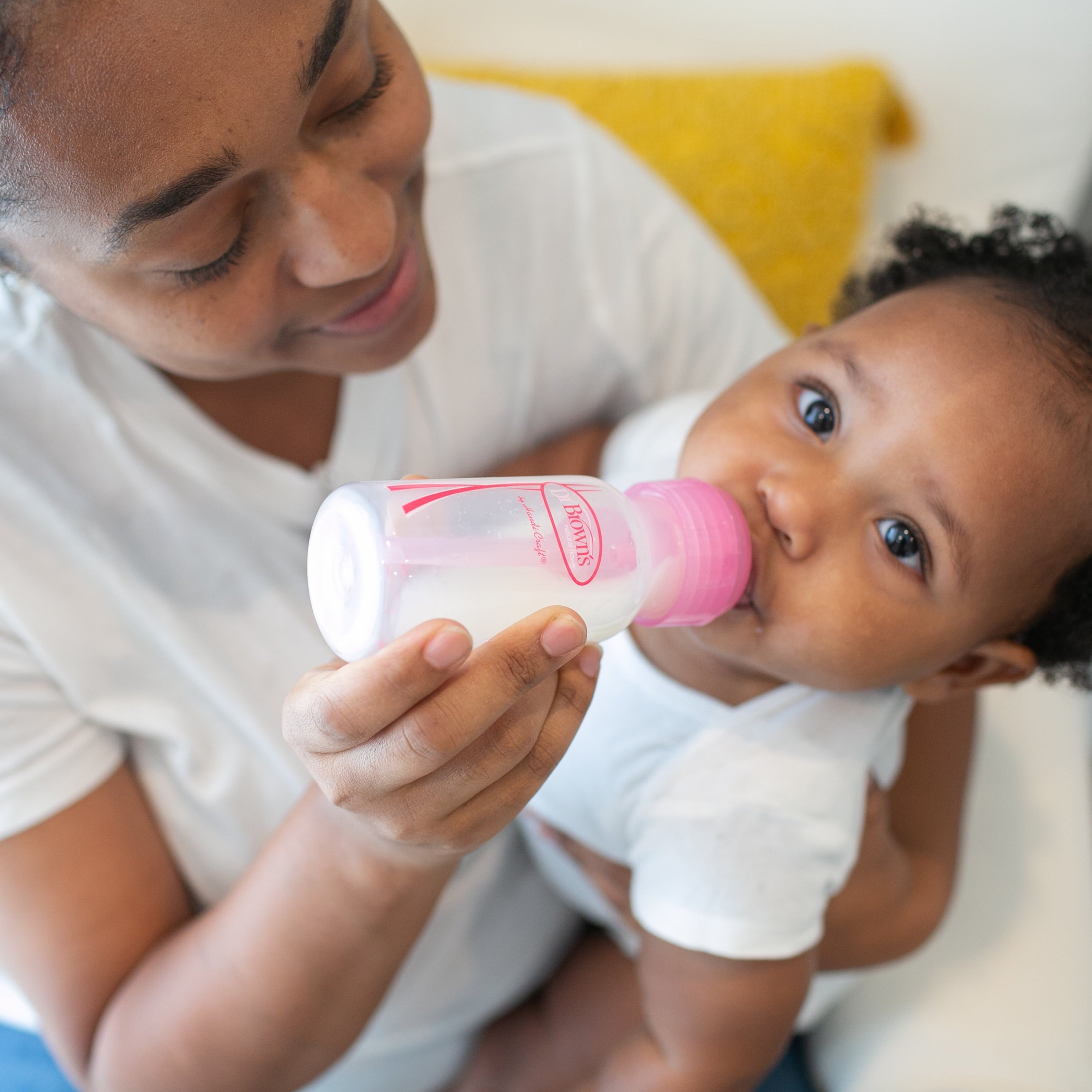 Natural Flow Anti-Colic Baby Bottles -Pink - 4Oz - 3-Pack