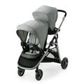 Ready2Grow LX 2.0 Double Stroller Features Bench Seat and Standing Platform Options, Clark, Grey
