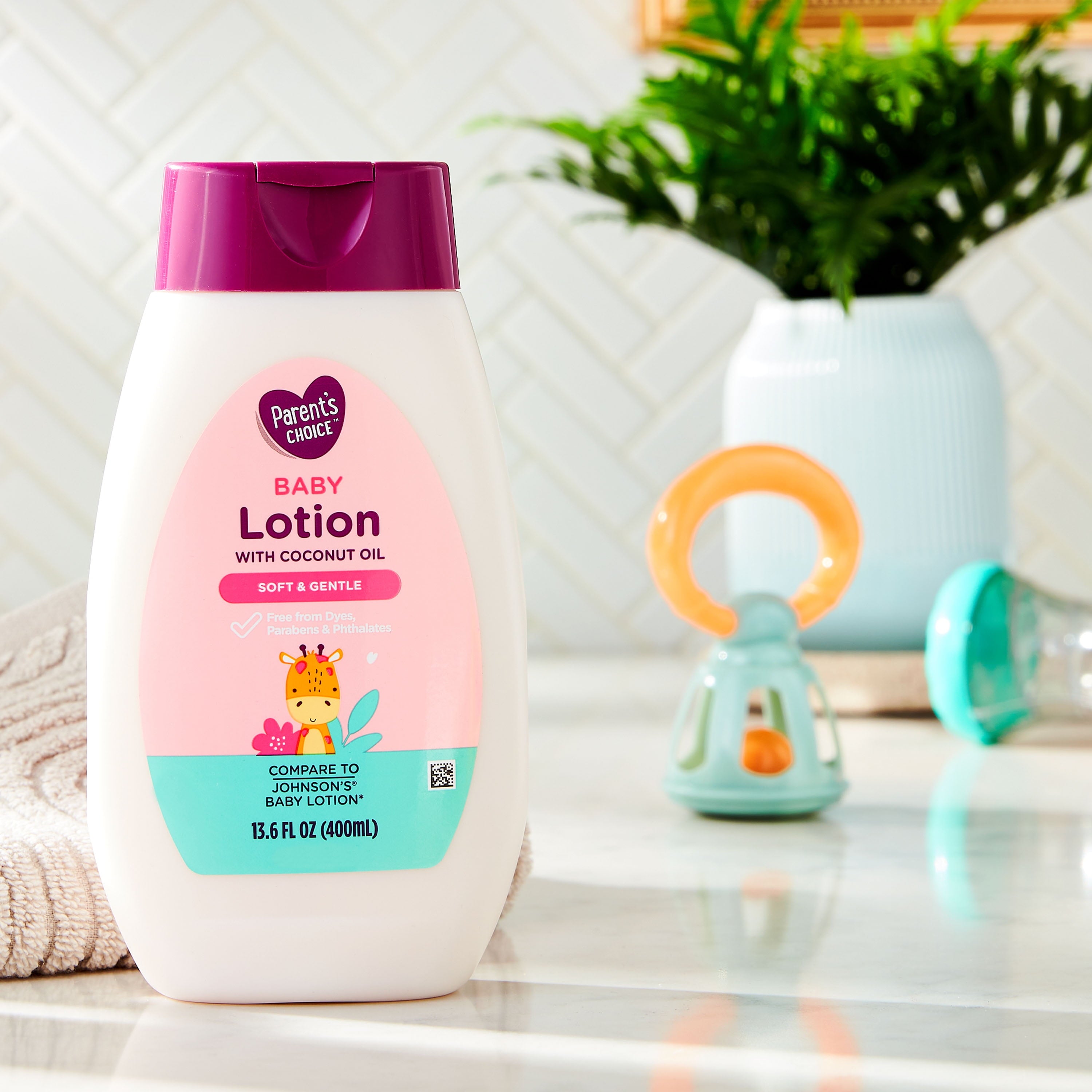 Baby Lotion with Coconut Oil, 13.6 Fl Oz