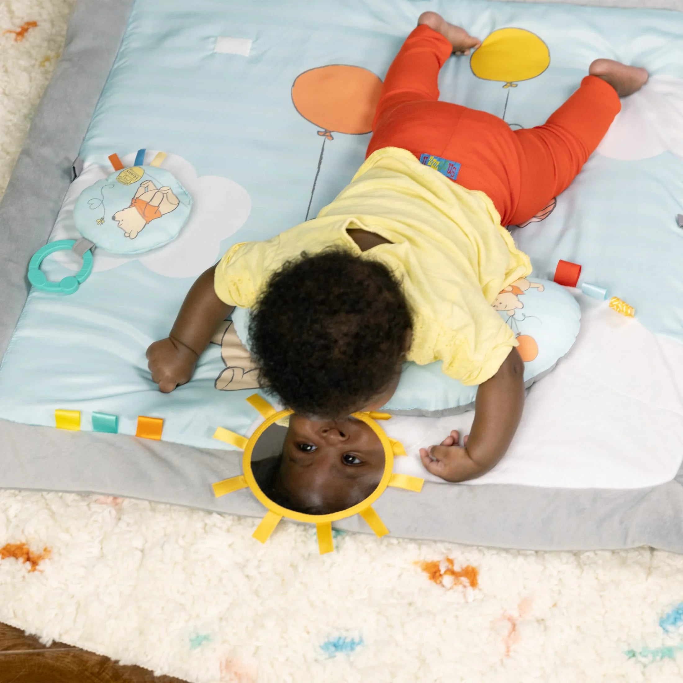 Disney WINNIE the POOH Once upon a Tummy Time Activity Gym, Blue, Newborn