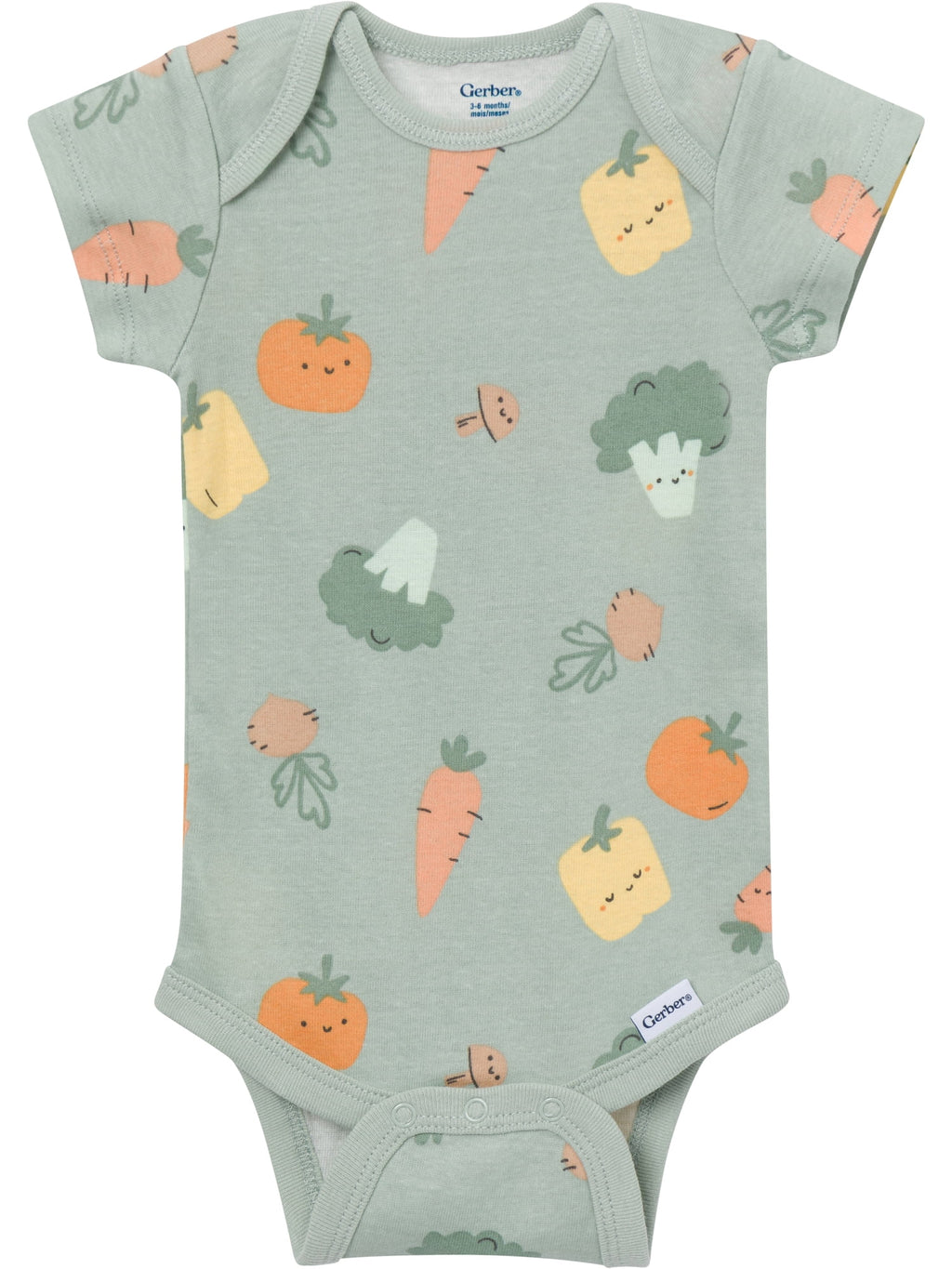 Baby Neutral Short Sleeve Onesies, 8-Pack, Sizes 0/3 Newborn - 12 Months