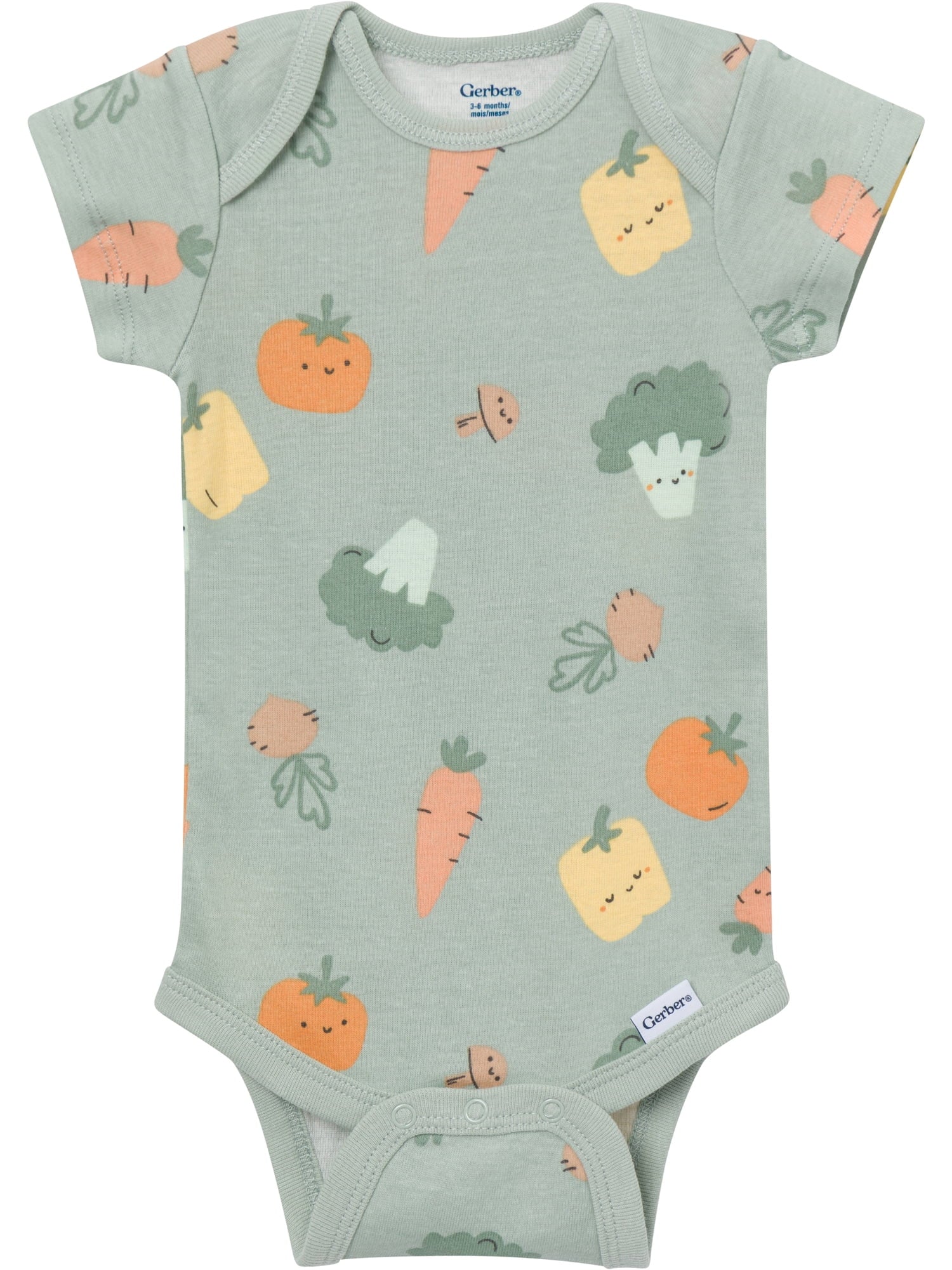 Baby Neutral Short Sleeve Onesies, 8-Pack, Sizes 0/3 Newborn - 12 Months
