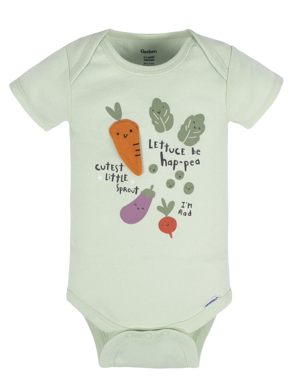 Baby Boy or Girl Gender Neutral Short Sleeves Onesies Bodysuits, 8-Pack (Newborn - 12 Months)