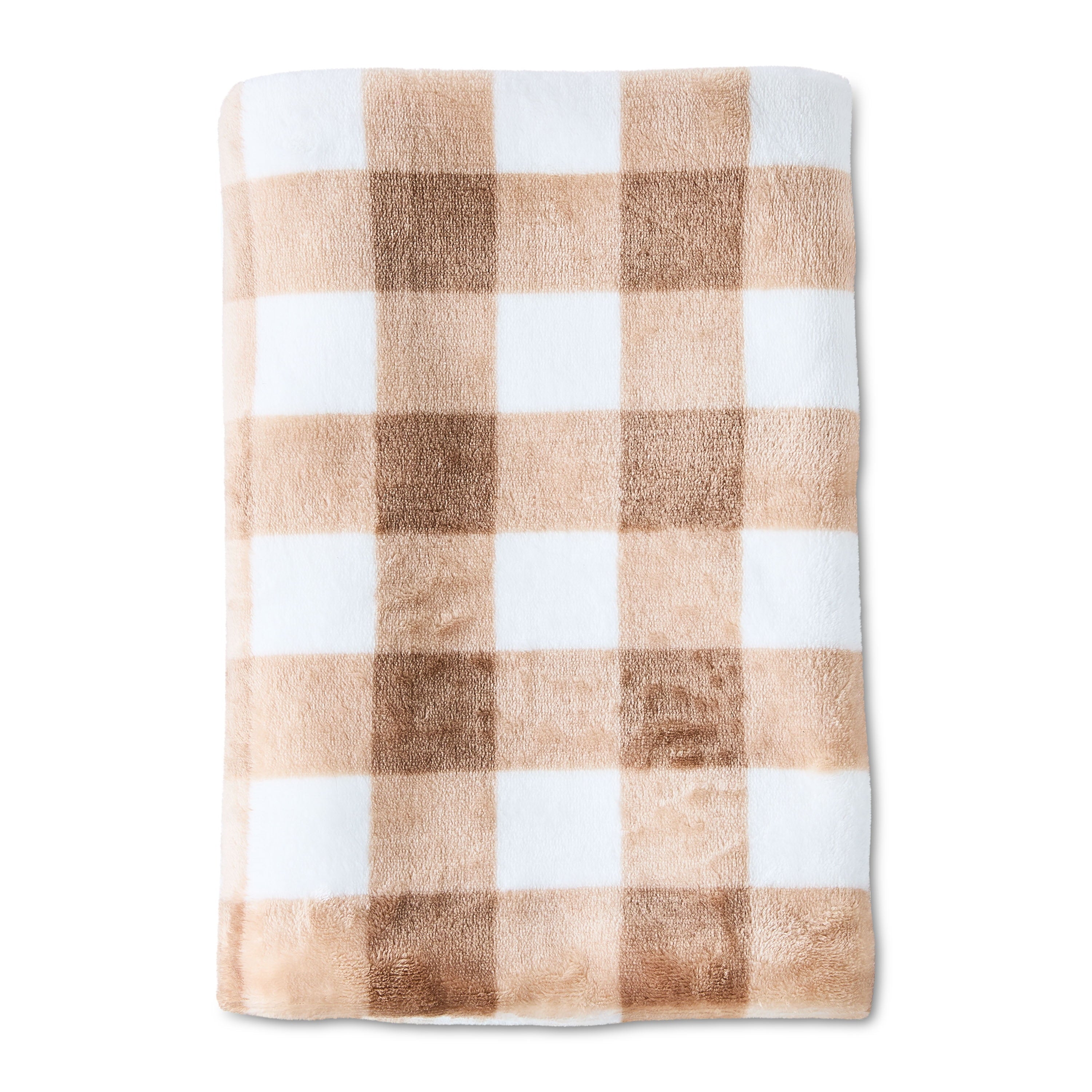 Baby Blanket and Bear Plush Toy Set, Brown, 2 Pieces