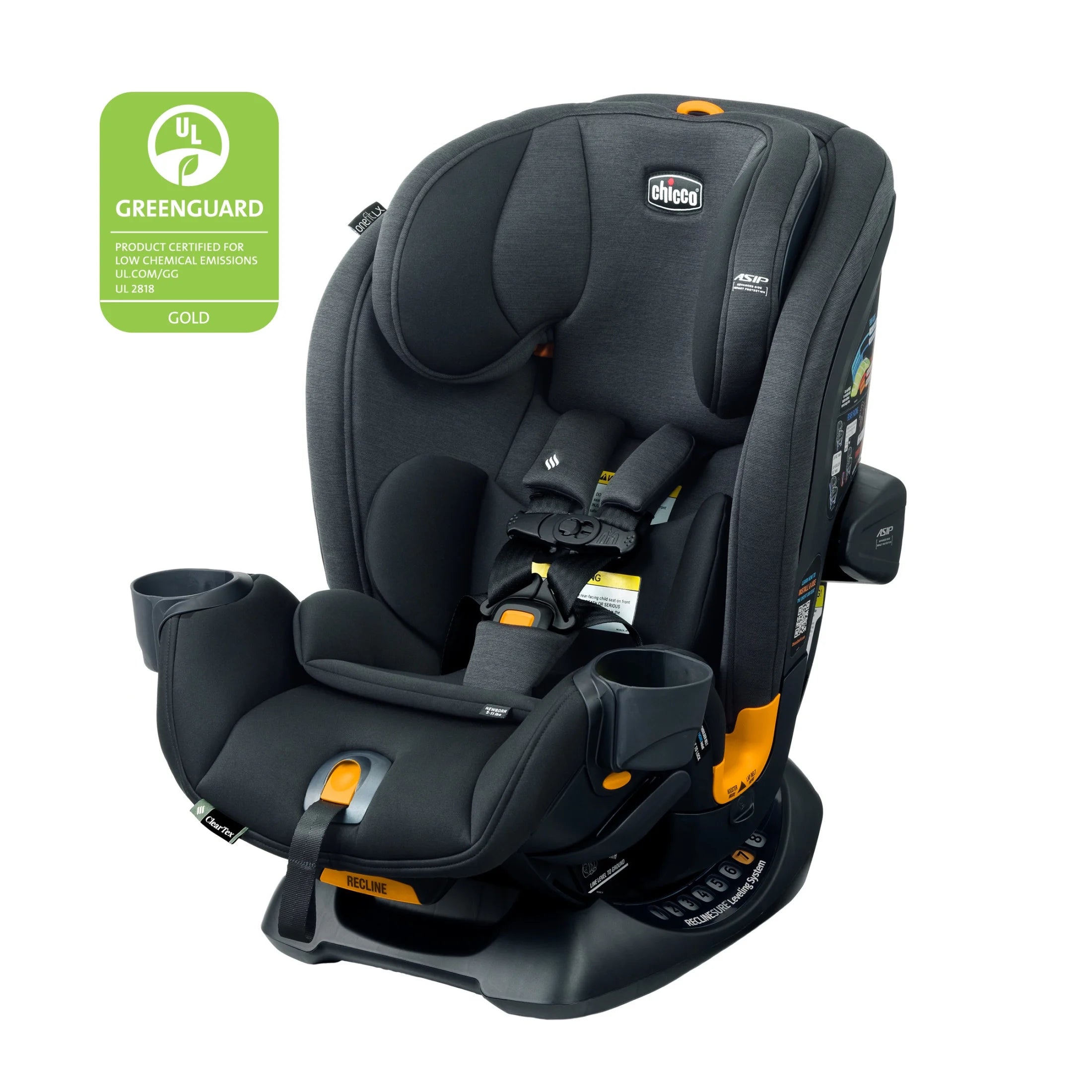 Onefit™ LX Cleartex® All-In-One Convertible Car Seat - Ebony (Black), New