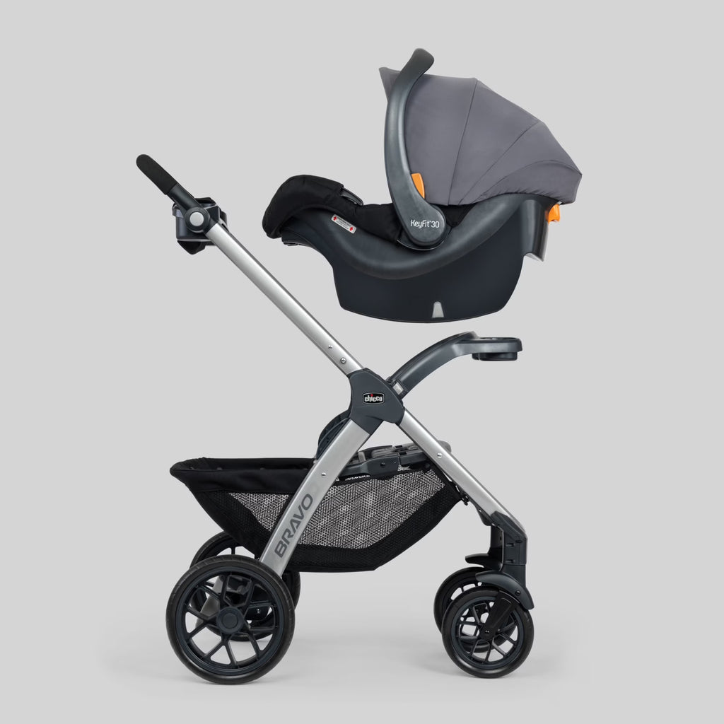 Bravo Trio Travel System Stroller with Keyfit 30 Infant Car Seat - Camden (Black), New