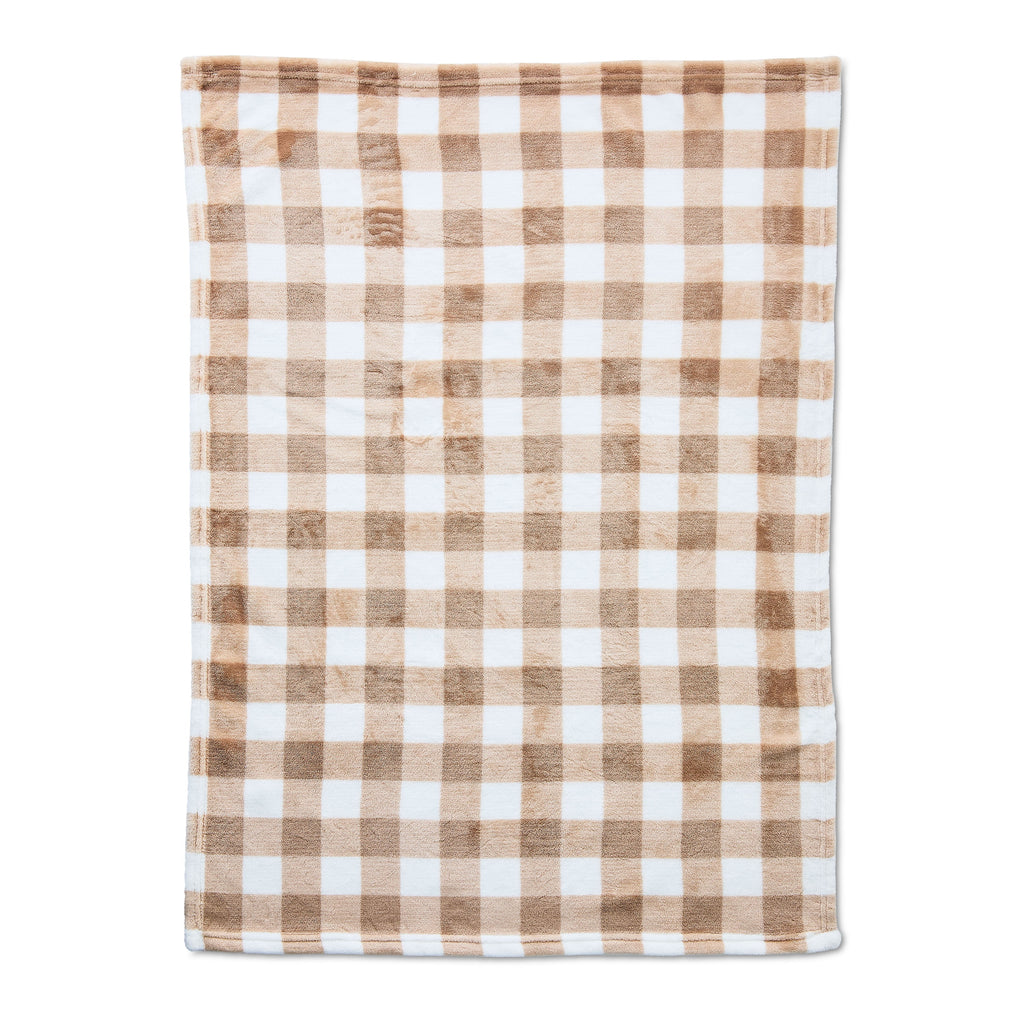 Baby Blanket and Bear Plush Toy Set, Brown, 2 Pieces
