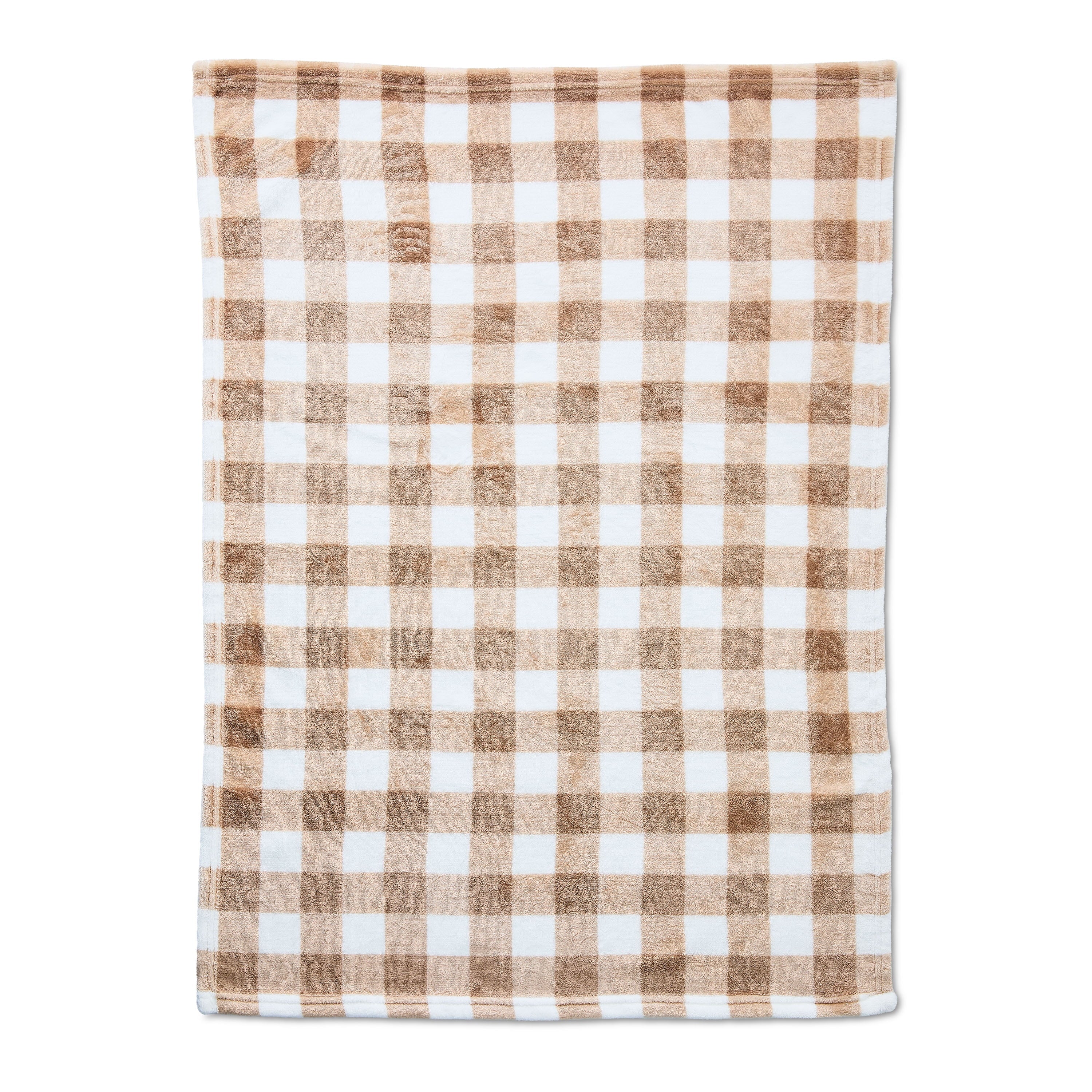Baby Blanket and Bear Plush Toy Set, Brown, 2 Pieces