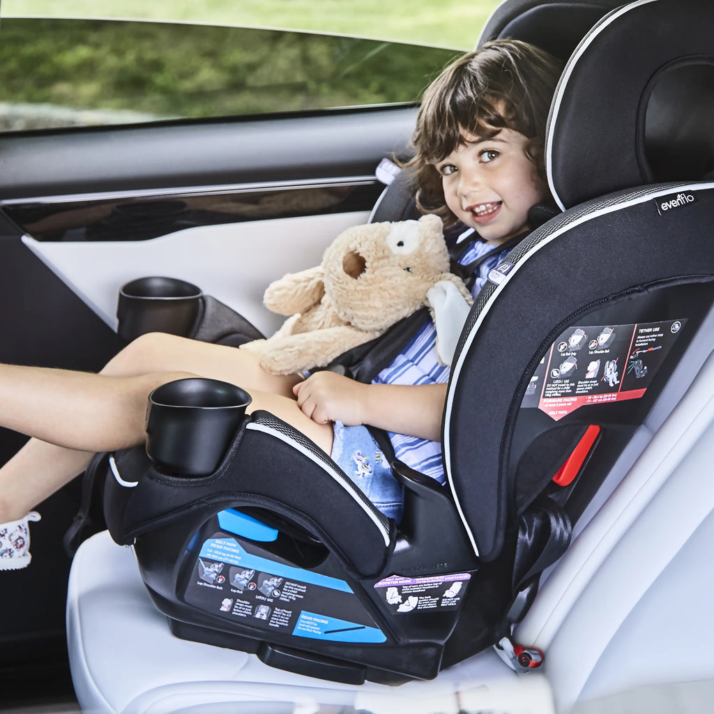 Everykid 3-In-1 Convertible Car Seat (Livingston Gray), Infant - 12 Years