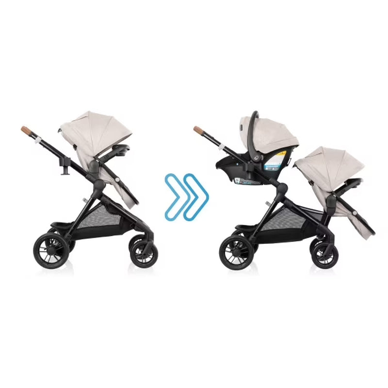 Pivot Xpand NXT Travel System Featuring Litemax NXT Infant Car Seat, Canyon Beige