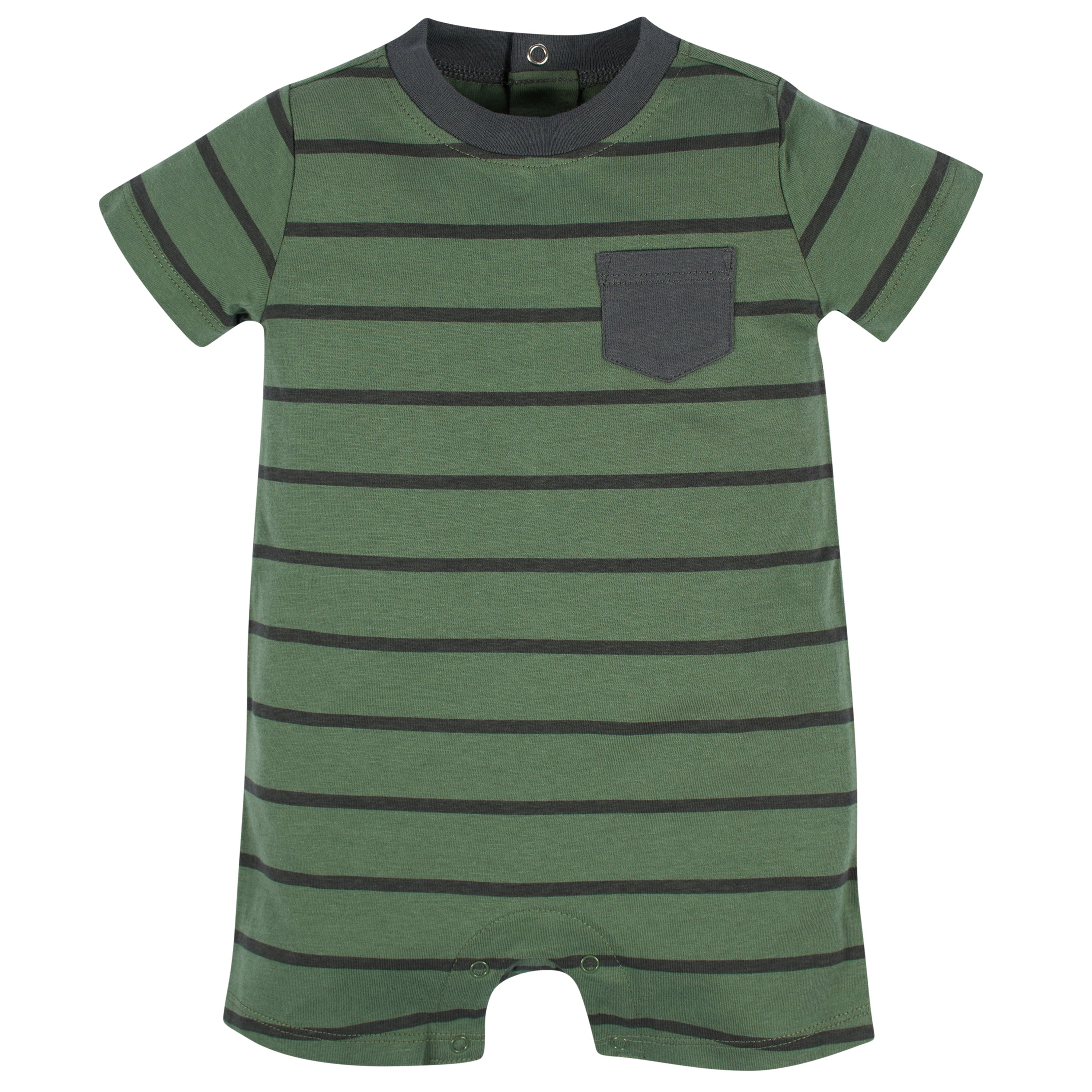 Brand Baby Boy Short Sleeve and Sleeveless Rompers, 3-Pack, Sizes 0/3 Months - 24 Months