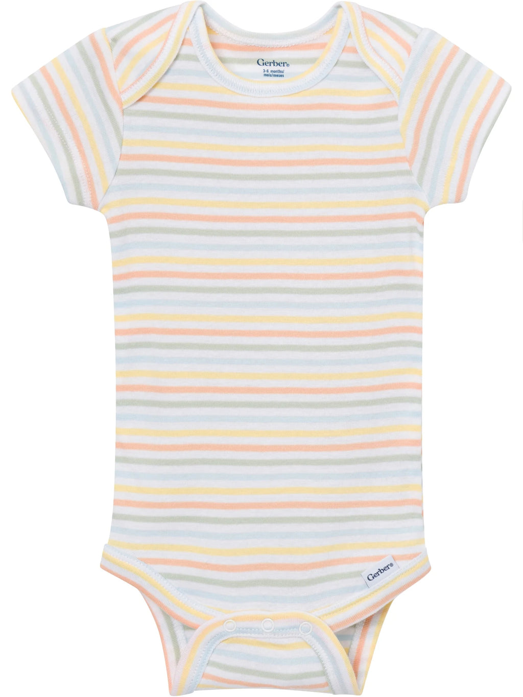 Baby Neutral Short Sleeve Onesies, 8-Pack, Sizes 0/3 Newborn - 12 Months