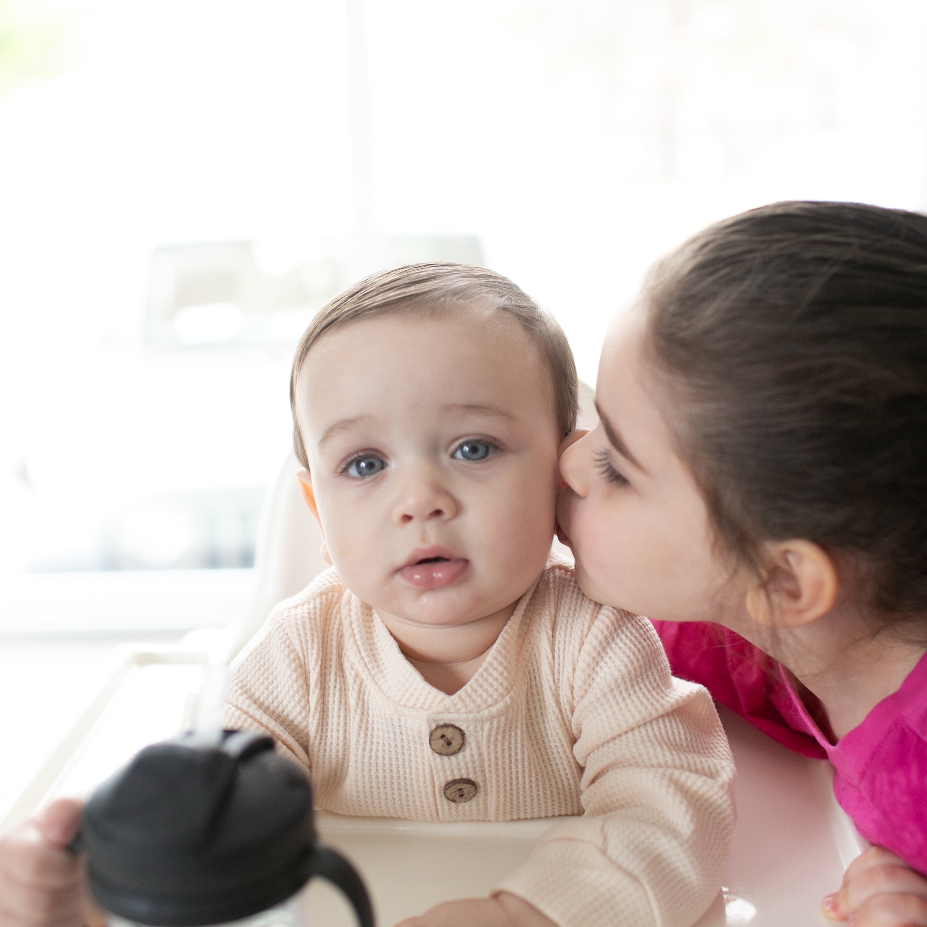 (3 Pack) Dr. Brown'S Milestones Baby'S First Straw Cup, Training Cup with Weighted Straw, 9Oz/270Ml, Dark Blue, 6M+