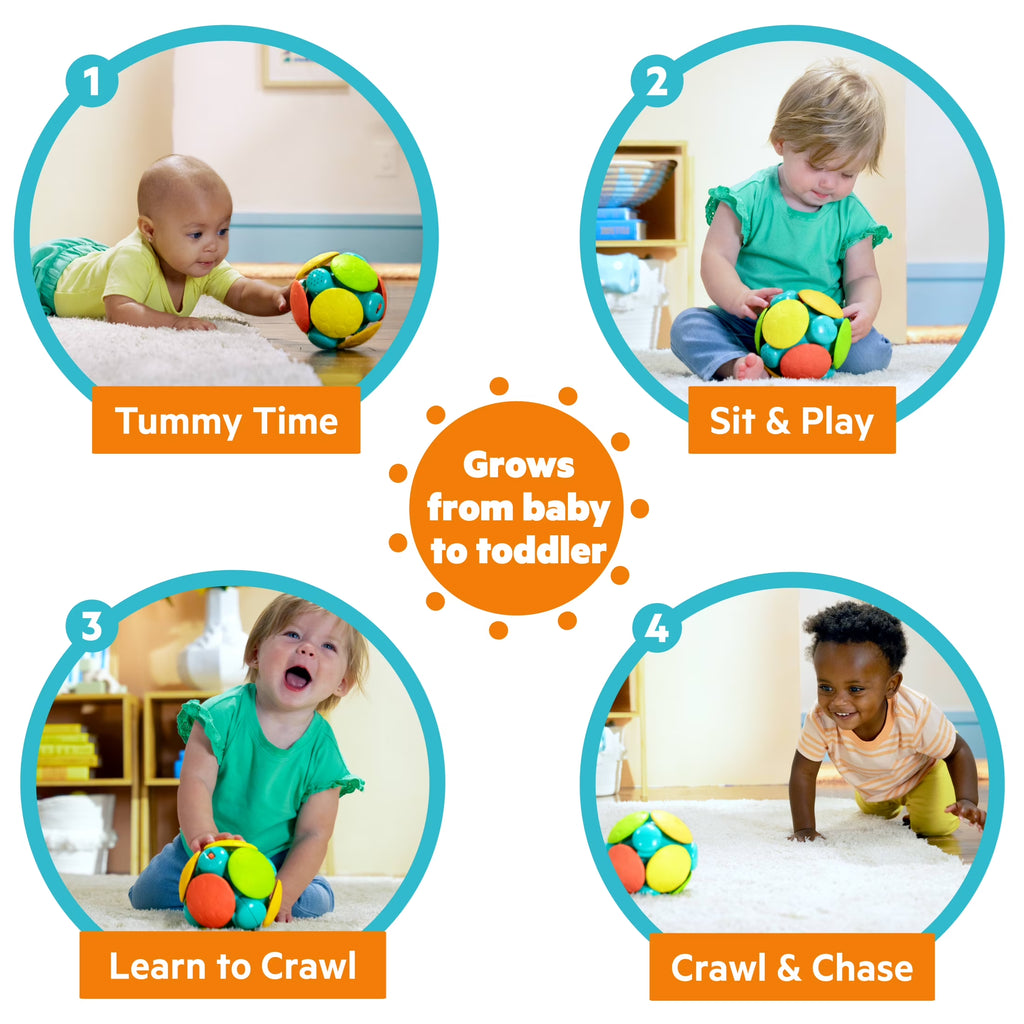 Wobble Bobble Crawl & Chase Baby Activity Ball Toy, Unisex, Ages 3 Months +