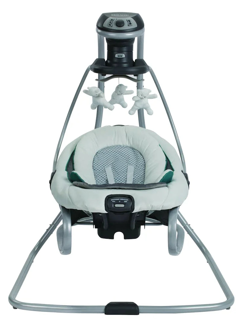 Duetsoothe Infant Swing and Rocker with Portable Seat in Sapphire