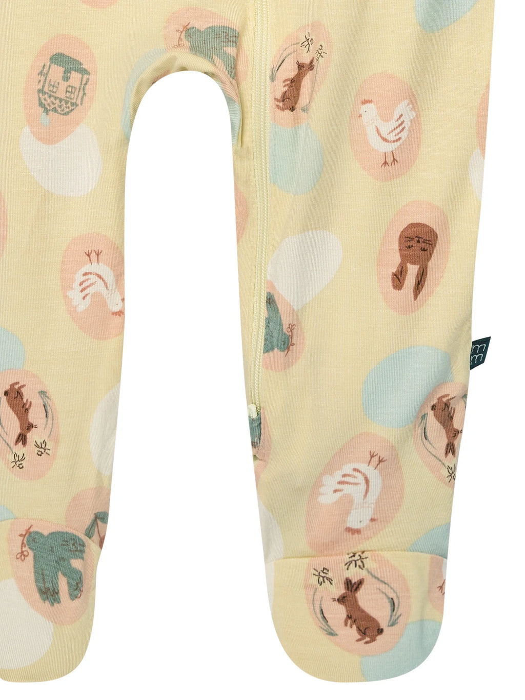 by Gerber Baby Neutral Viscose Easter Two-Way Zip Sleep 'N Play Footed Pajamas, Sizes Newborn - 6/9 Months