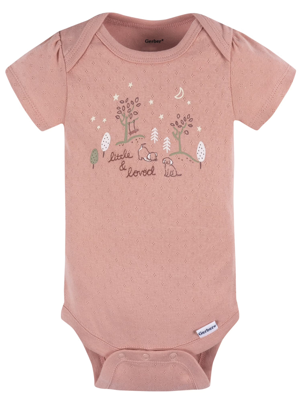 Baby Girl Short Sleeve Cotton Bodysuits, 3-Pack, Sizes Preemie - 12 Months