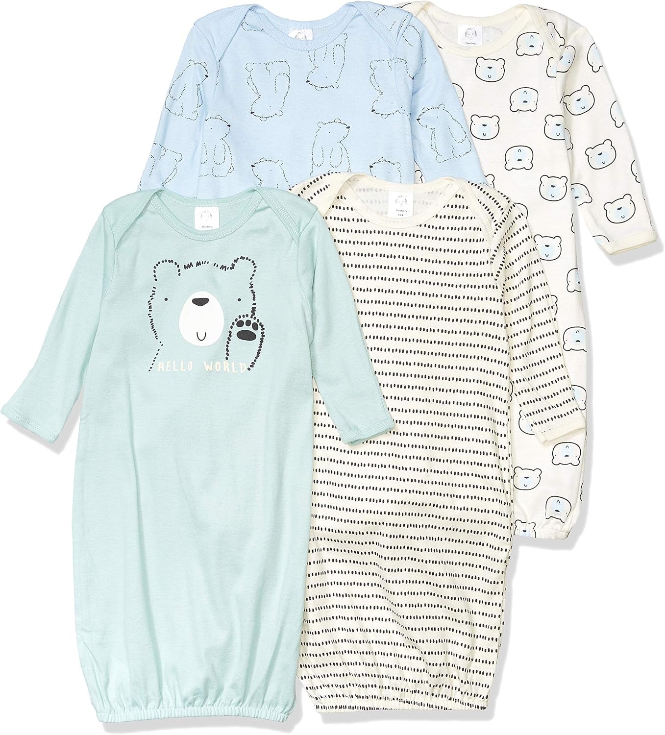 Baby-Boys 4-Pack Sleeper Gown