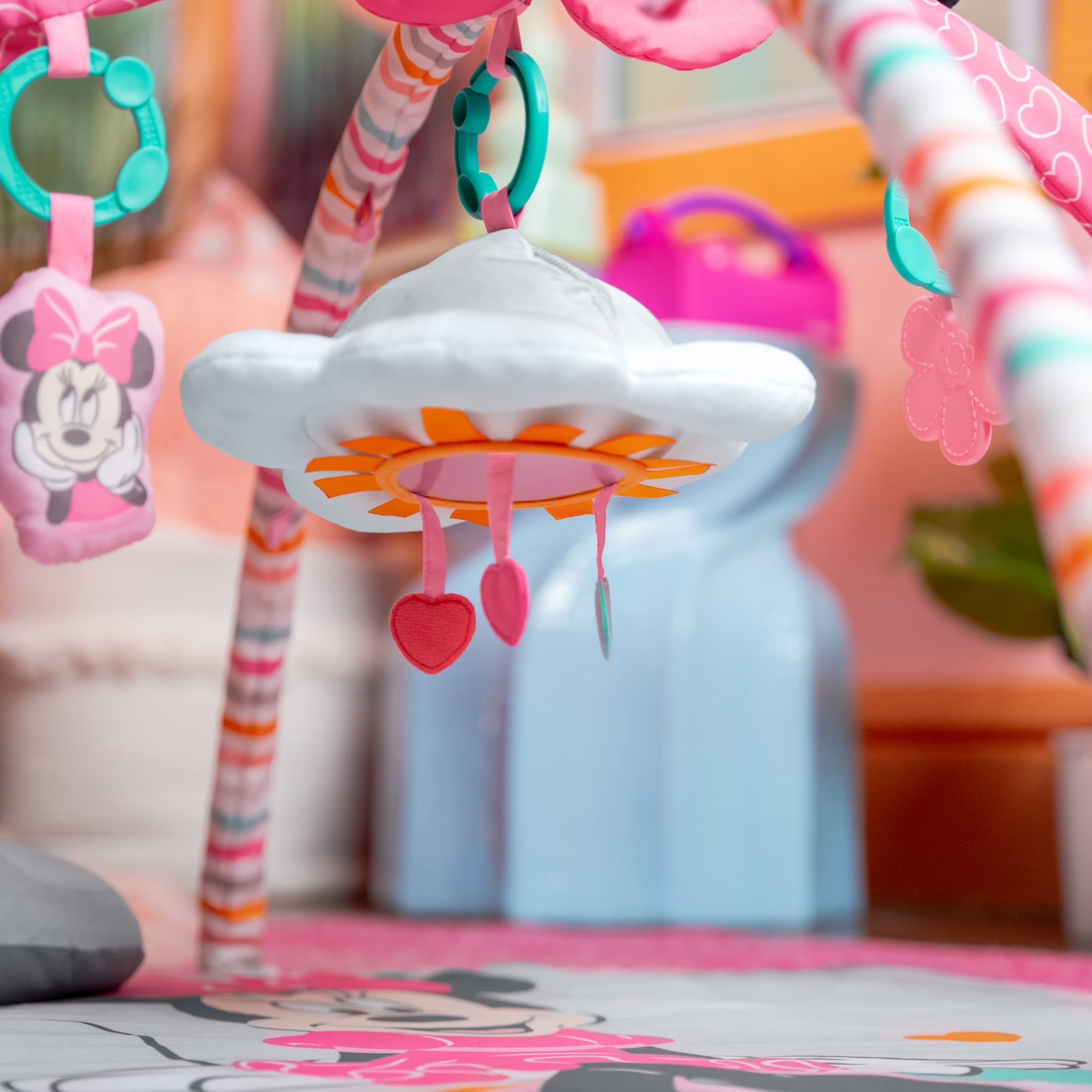 Disney Baby MINNIE MOUSE Forever Besties Activity Gym, Pink, Newborn+