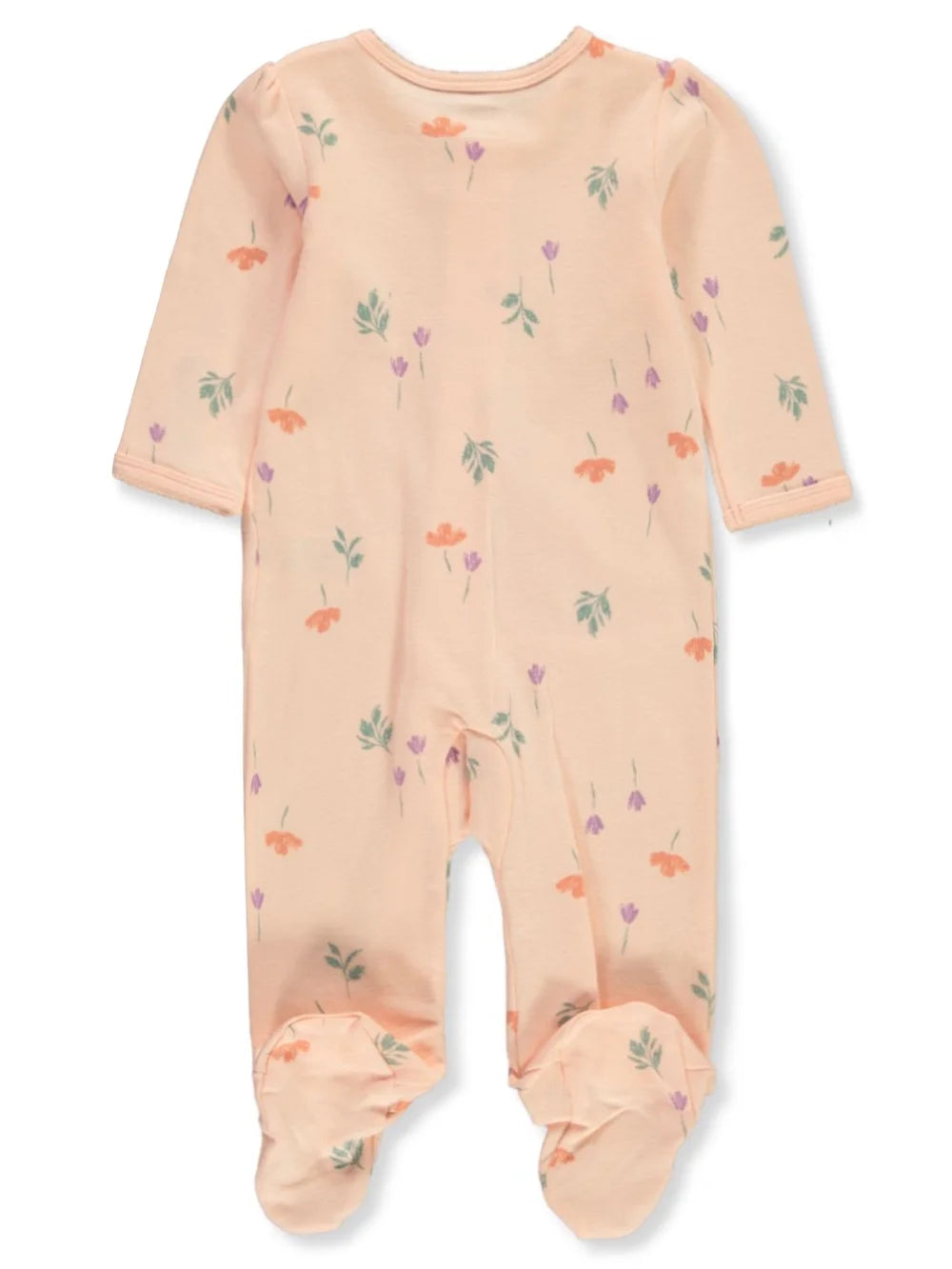 Baby Girls' Sister Footed Coveralls - Orange, 6 Months (Newborn)