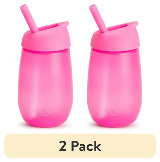 (2 Pack) ® Simple Clean™ Toddler Sippy Cup, 10 Oz, Pink, Unisex