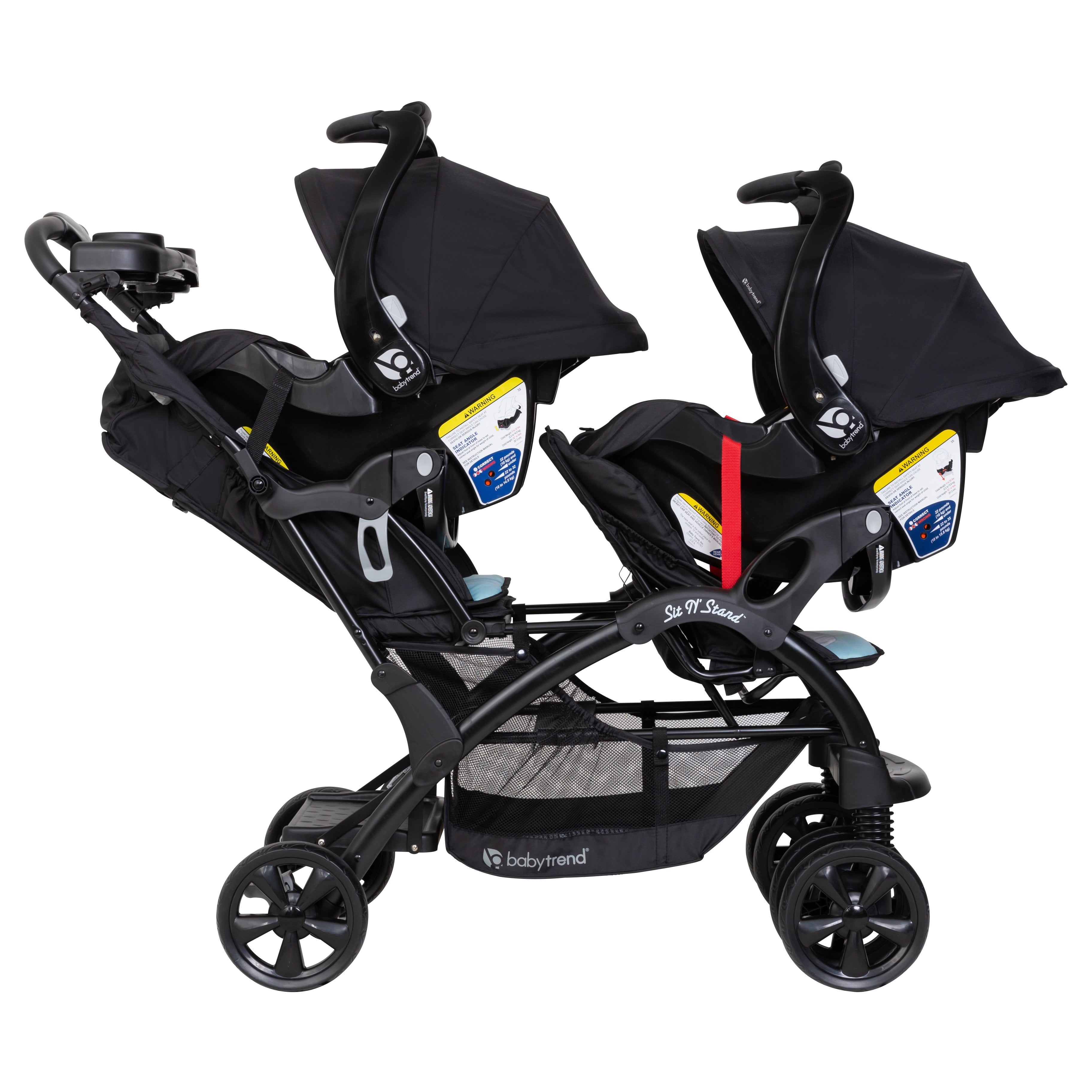 Baby Trend Sit N' Stand Double Stroller, Desert Blue