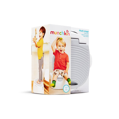 Munchkin® Multistage™ 3-In-1 Toddler Potty Seat, Potty Chair, Trainer Ring and Step Stool, White