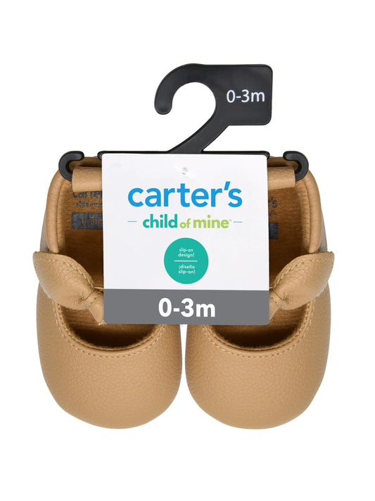 , Infant Girl Bow Moccasin Shoe, Size 0-24 Months