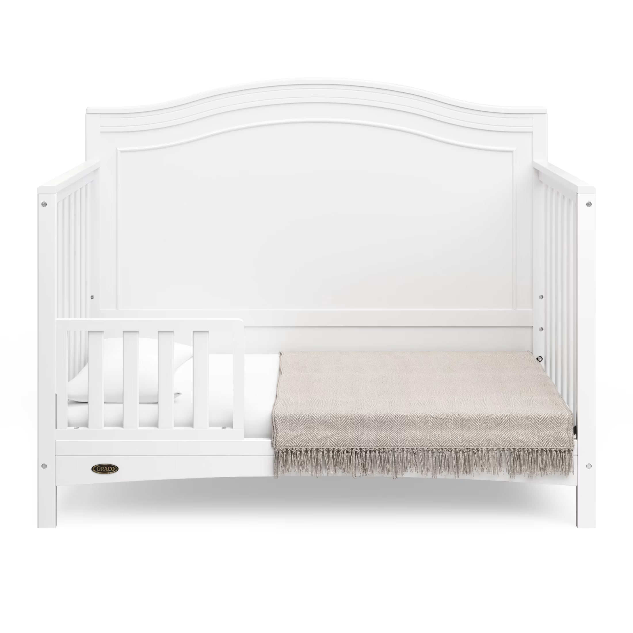 Paris 4-In-1 Convertible Baby Crib, White