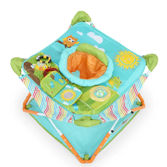 Bright Starts Pop 'N Jump Portable Activity Jumper, Owl Forest, Infant