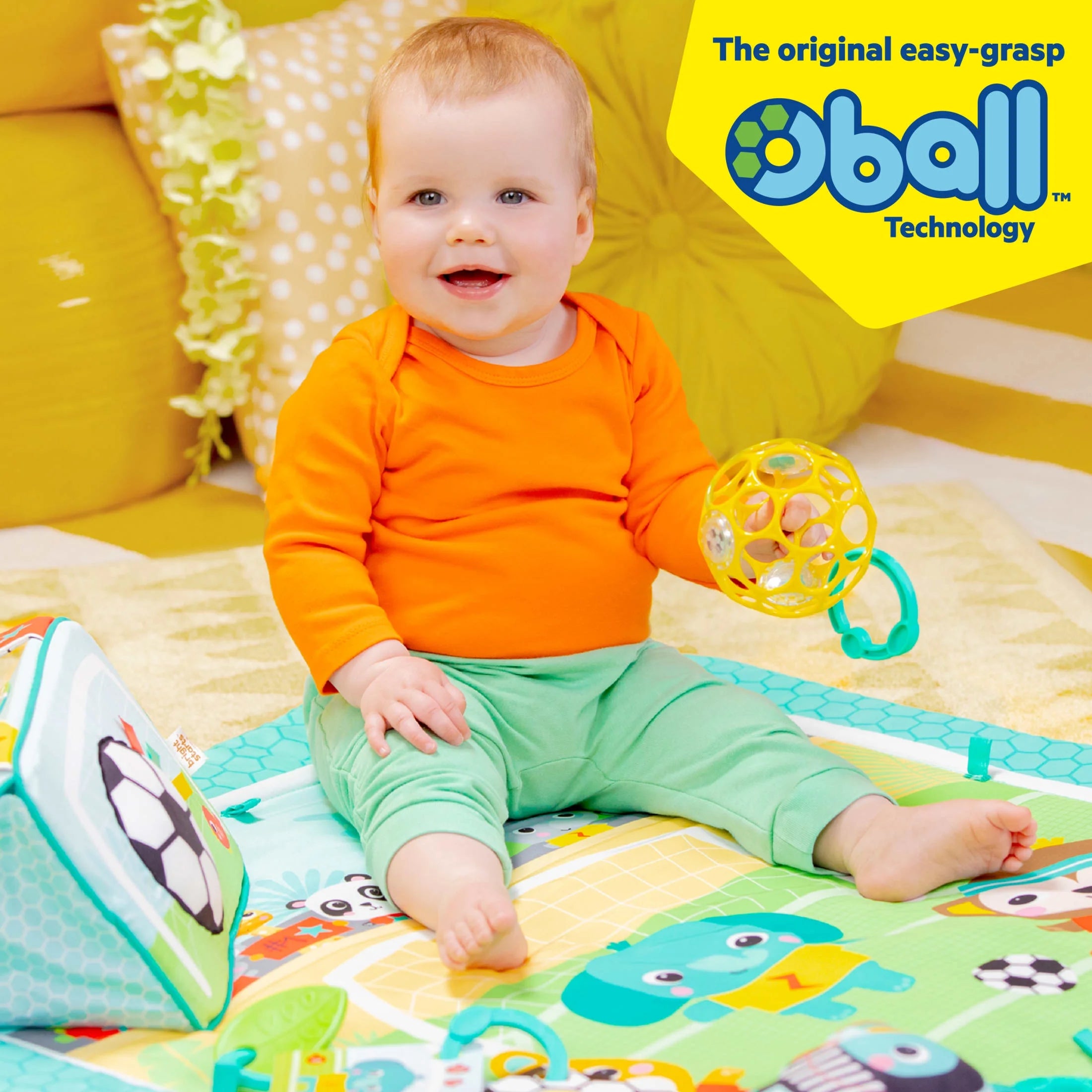 Grip & Kick Oball Activity Gym, Soccer, Unisex, Newborn
