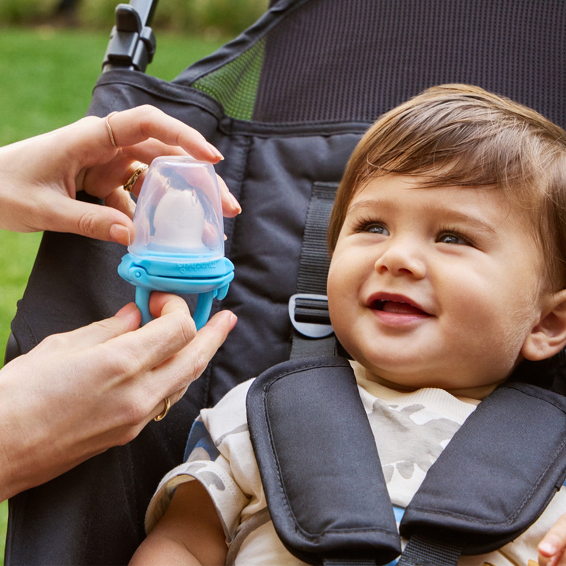 ® Silicone Infant Baby Food Feeder, Blue/Mint, Unisex, 2 Pack