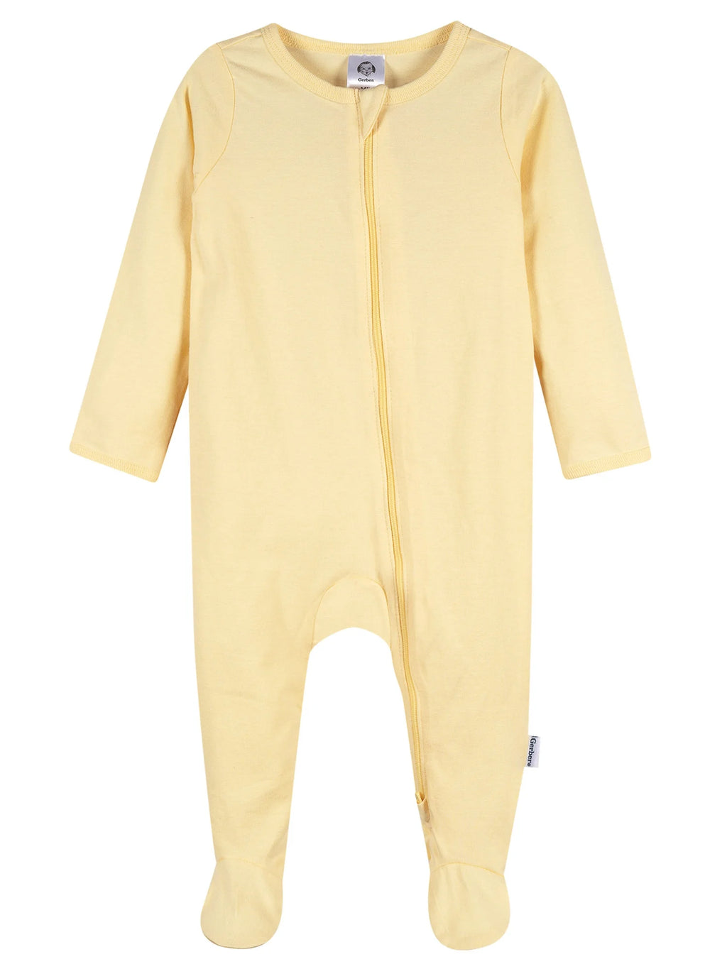 Baby Boy or Girl Neutral 2-Way Zipper Cotton Sleep 'N Play Footed Pajamas, 2-Pack, Sizes Newborn - 3/6 Months