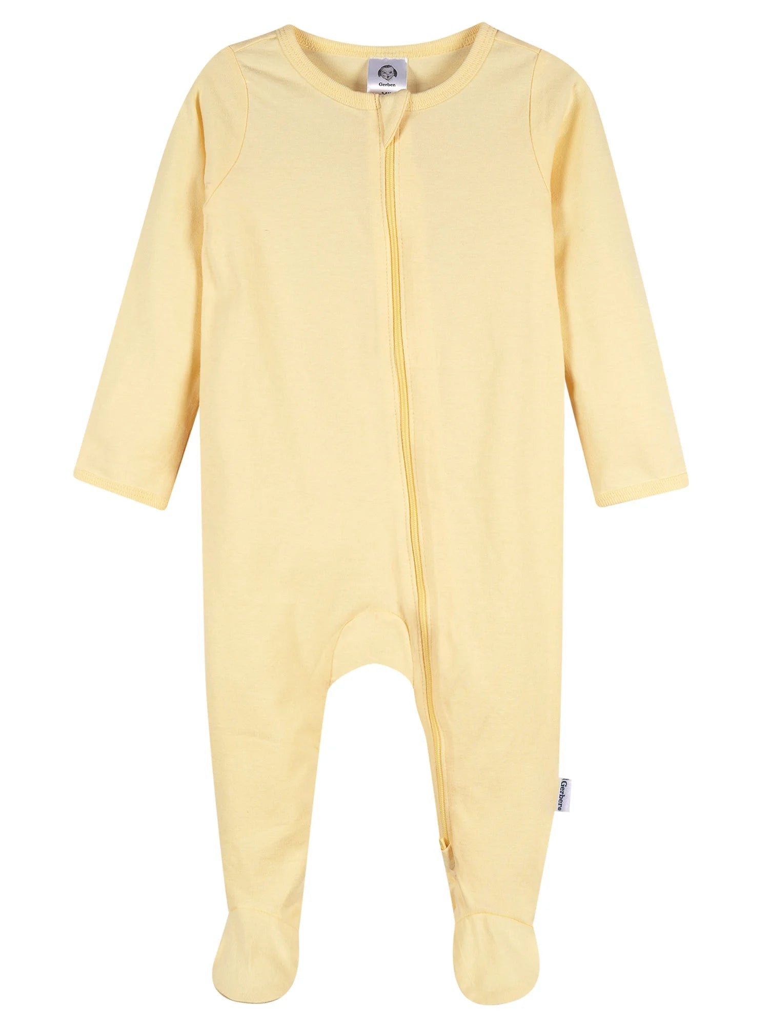 Baby Boy or Girl Neutral 2-Way Zipper Cotton Sleep 'N Play Footed Pajamas, 2-Pack, Sizes Newborn - 3/6 Months