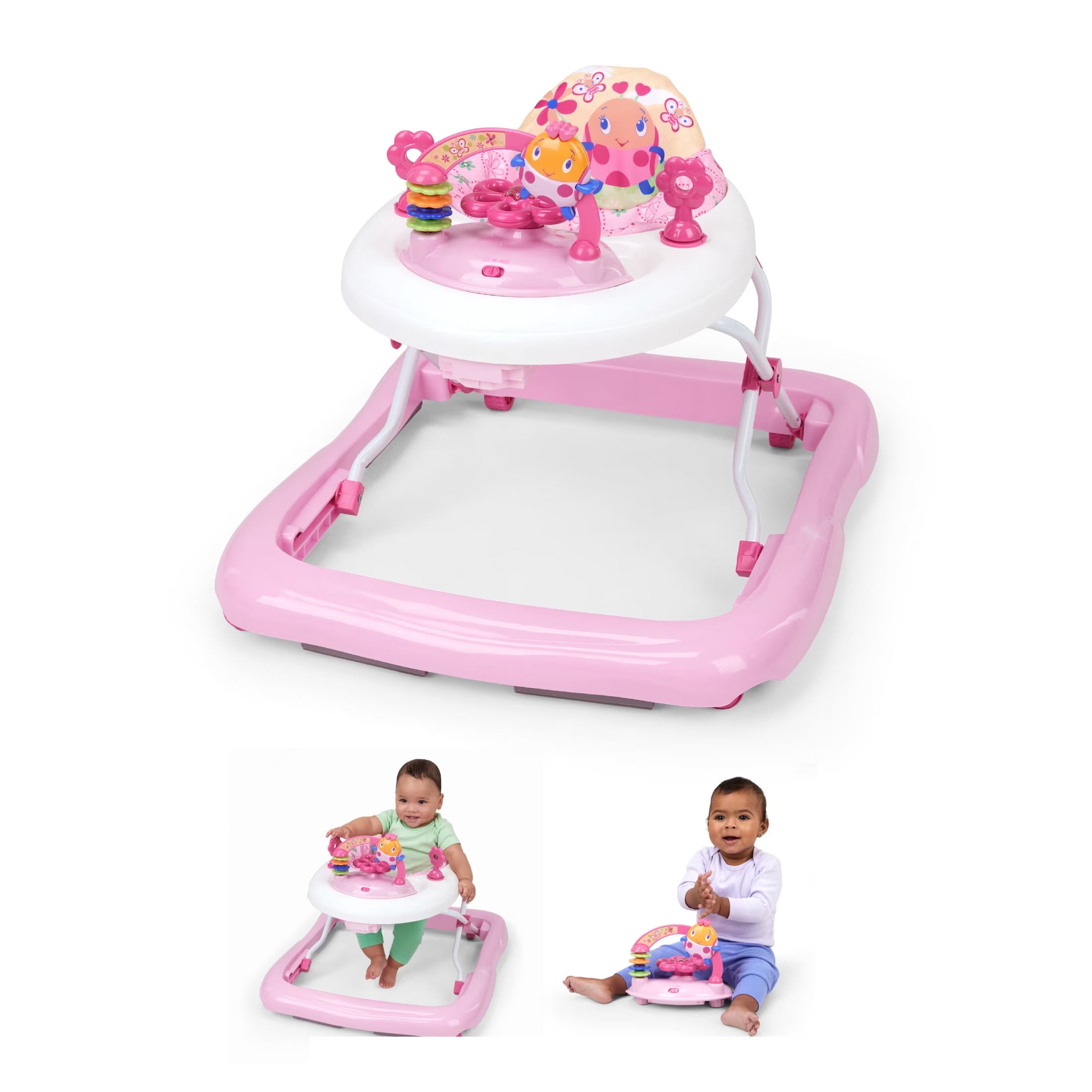 Adjustable Baby Walker with Activity Station, Juneberry