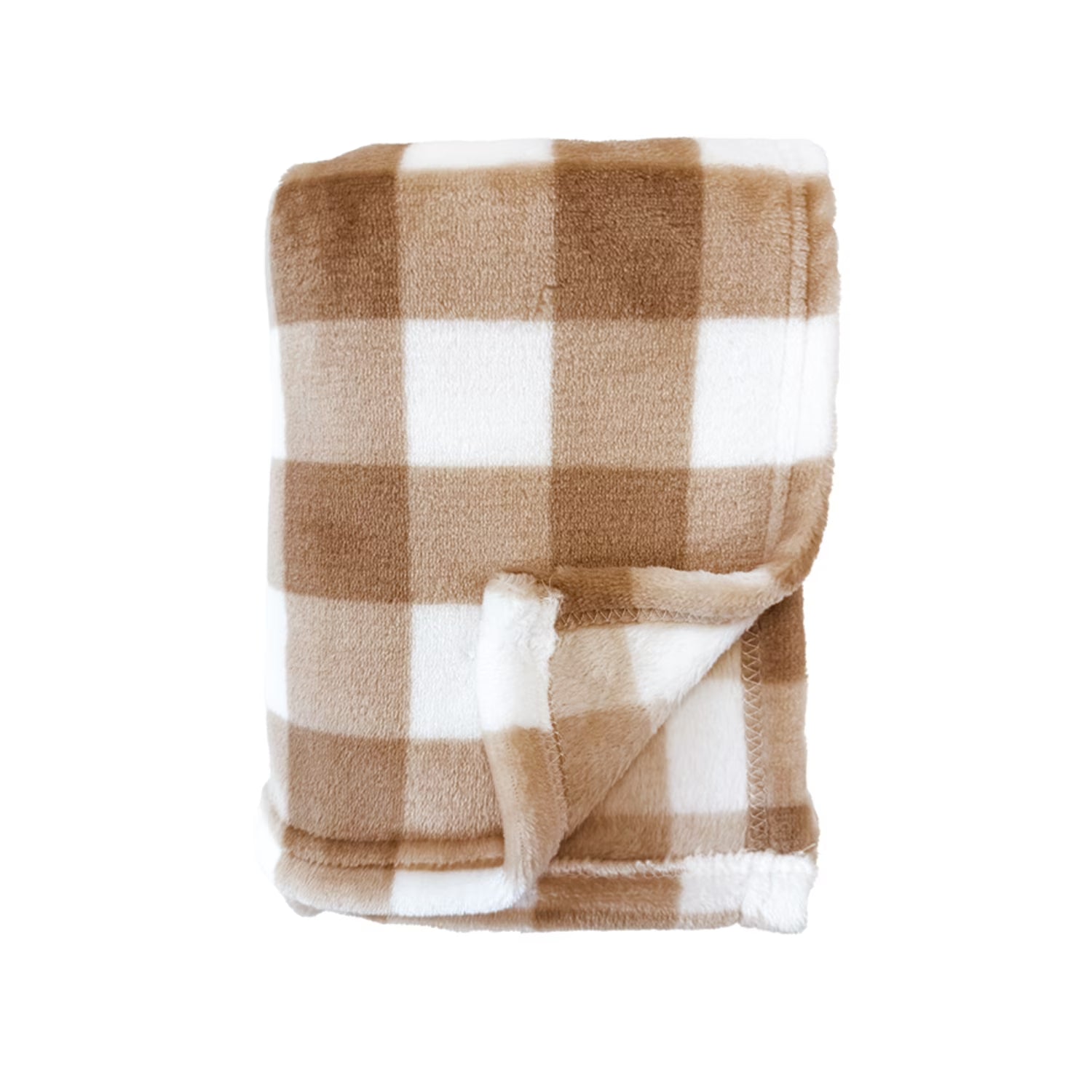 Baby Blanket and Bear Plush Toy Set, Brown, 2 Pieces
