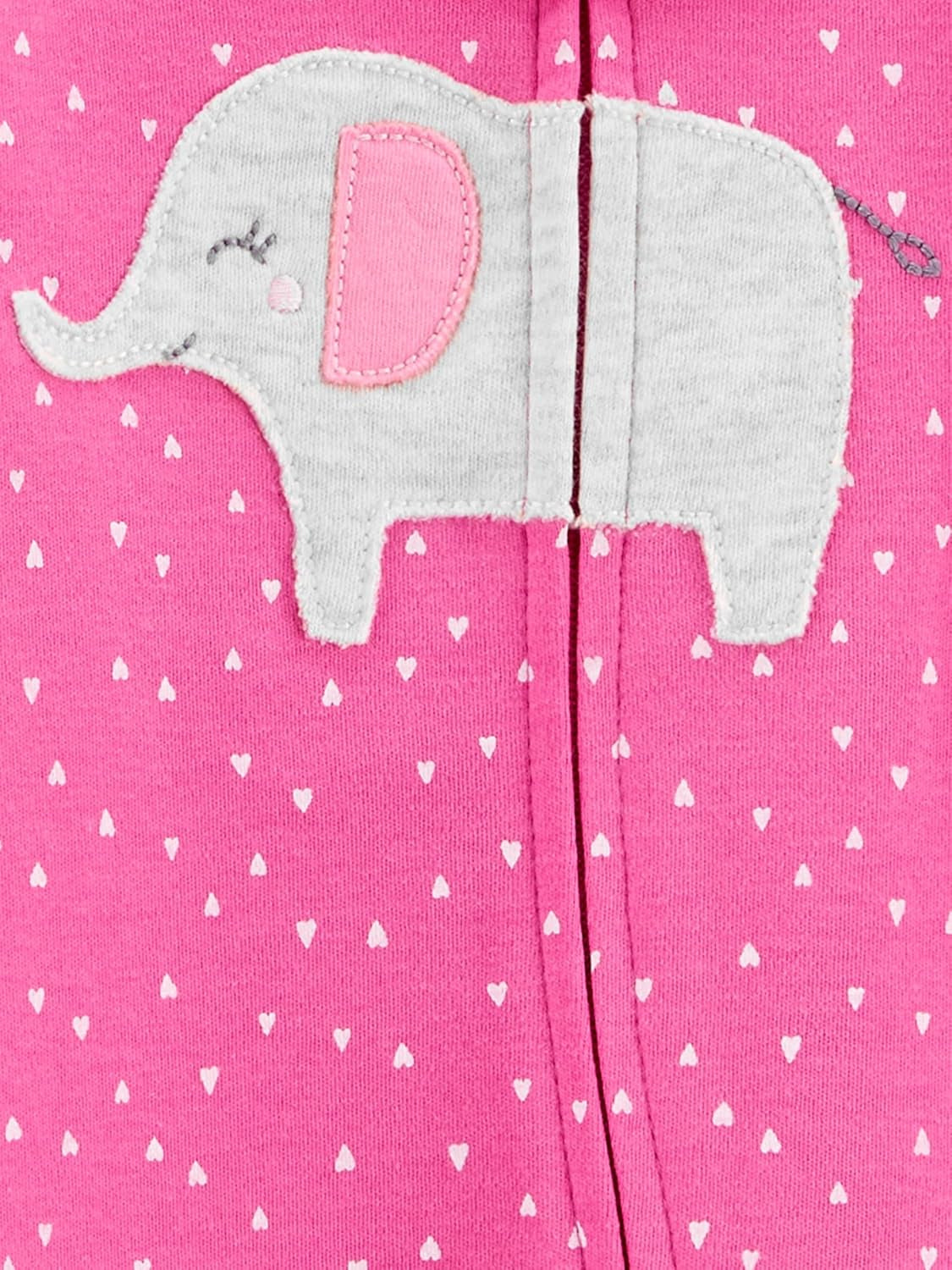 Baby Girls' Cotton Footed Sleep and Play, Pack of 2