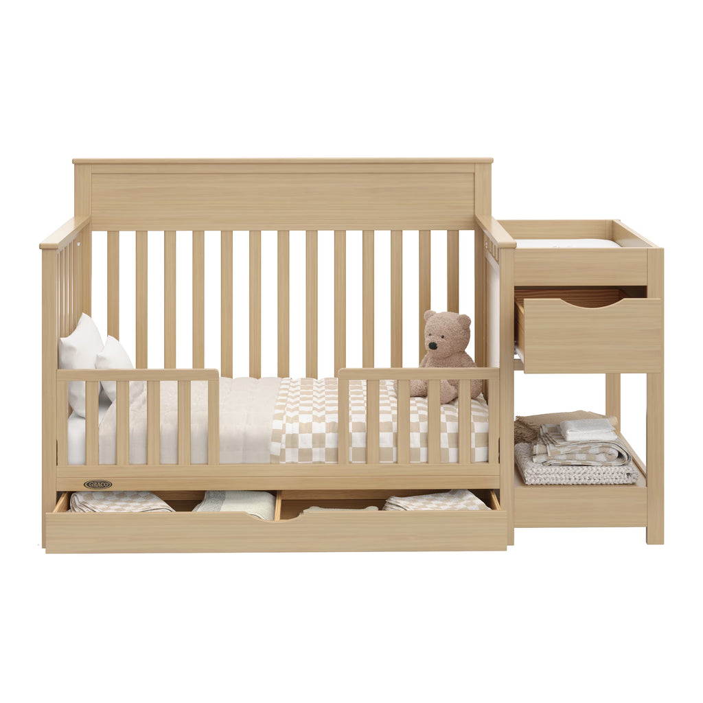 Shiloh Convertible Baby Crib and Changer, Driftwood