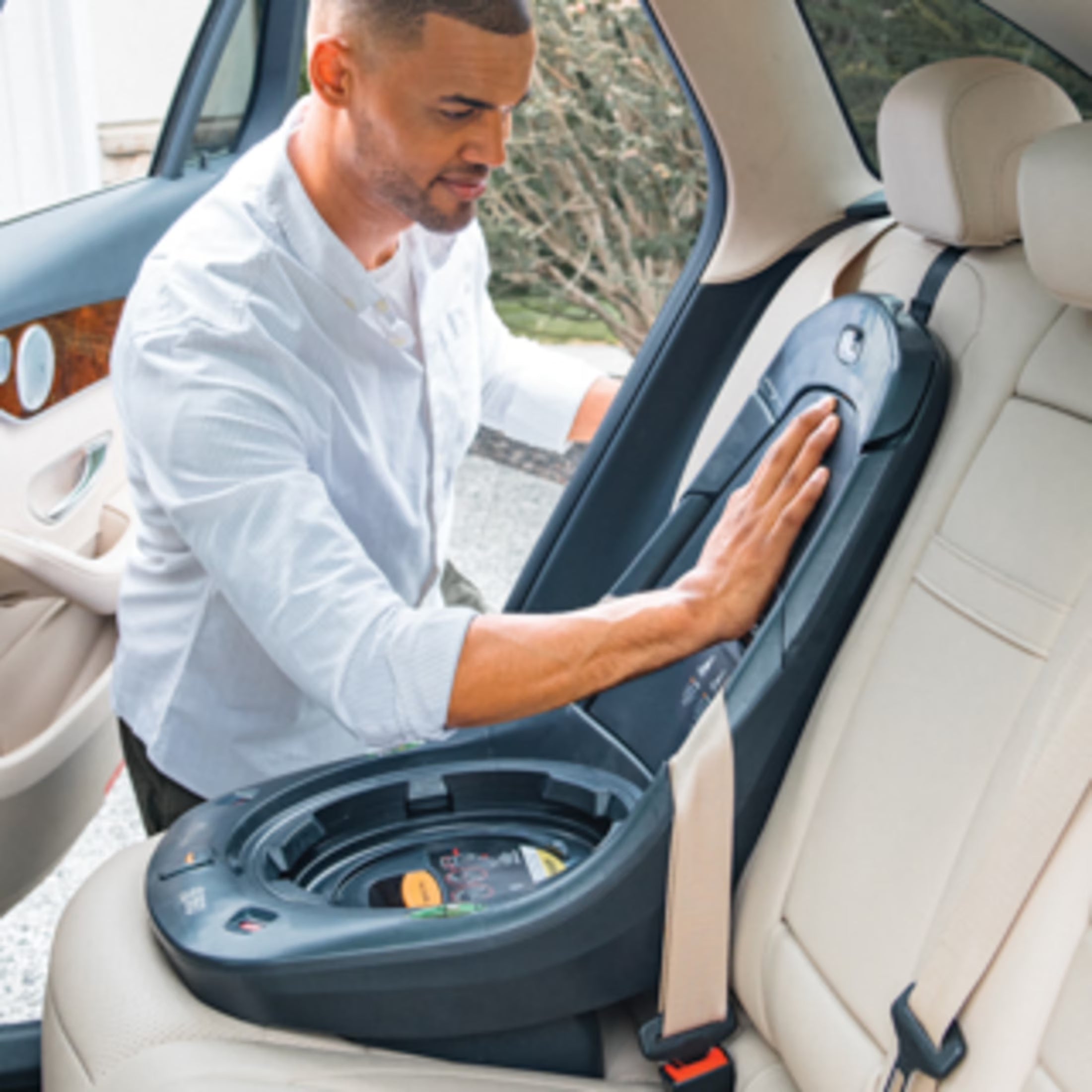 Fit360 Rotating Convertible Car Seat Base (Grey), New