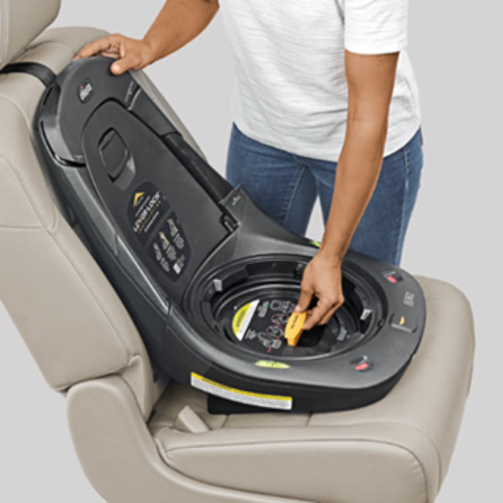 Fit360 Rotating Convertible Car Seat Base (Grey), New