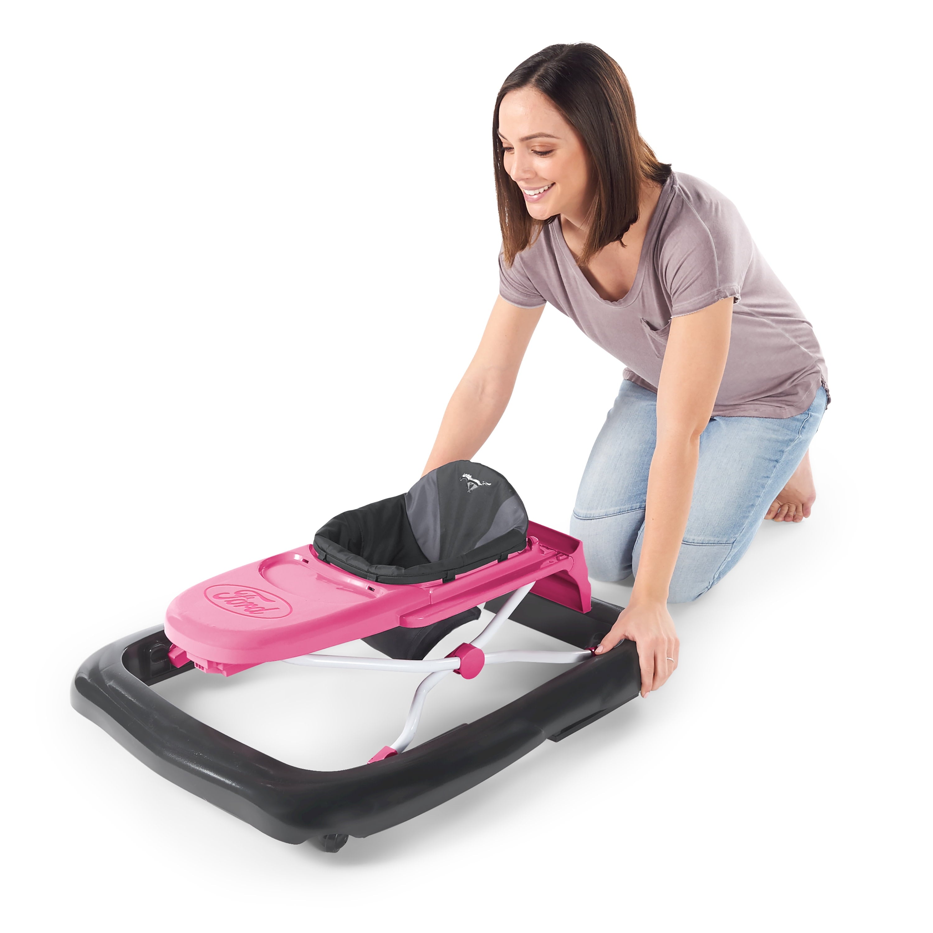Ford Mustang Ways to Play 4-In-1 Baby Activity Push Walker - Pink