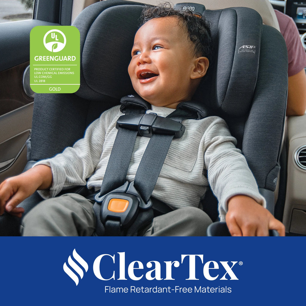 Fit360® Cleartex® Rotating Convertible Car Seat for Infants and Toddlers - Titanium (Grey), New