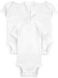 Baby Unisex Short Sleeve Bodysuits, 3-Pack Sizes Preemie-18 Months