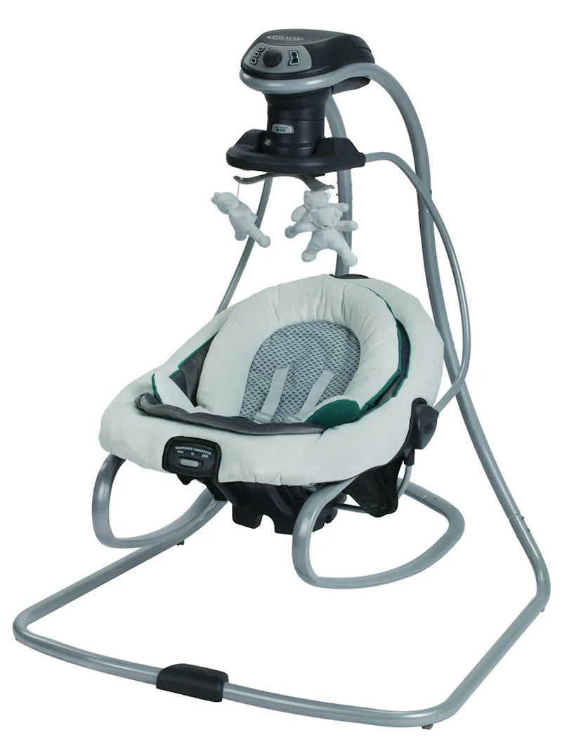 Duetsoothe Infant Swing and Rocker with Portable Seat in Sapphire