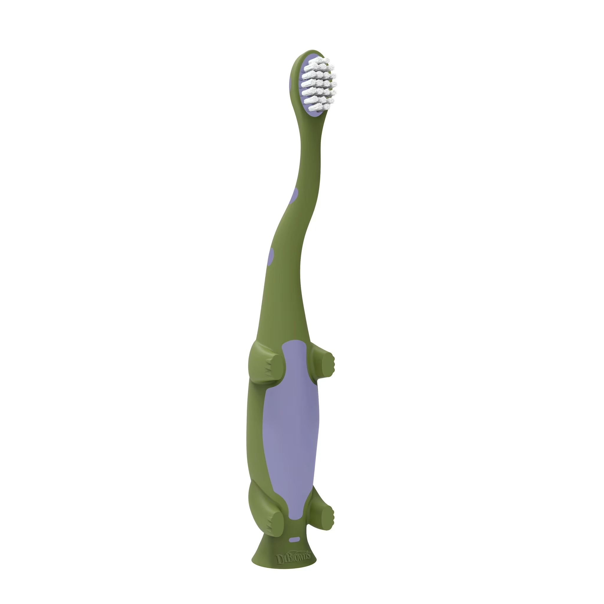 Baby & Toddler Training Toothbrush with Soft Bristles, Green Dinosaur, 1-4 Years, 1 Pack