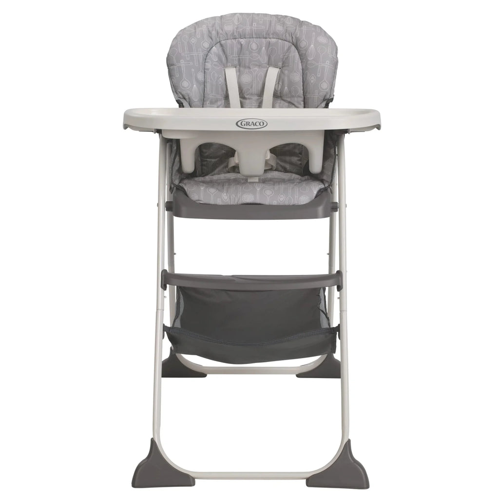Graco Slim Snacker Highchair with One-Hand Fold, Adjustable Recline, Whisk