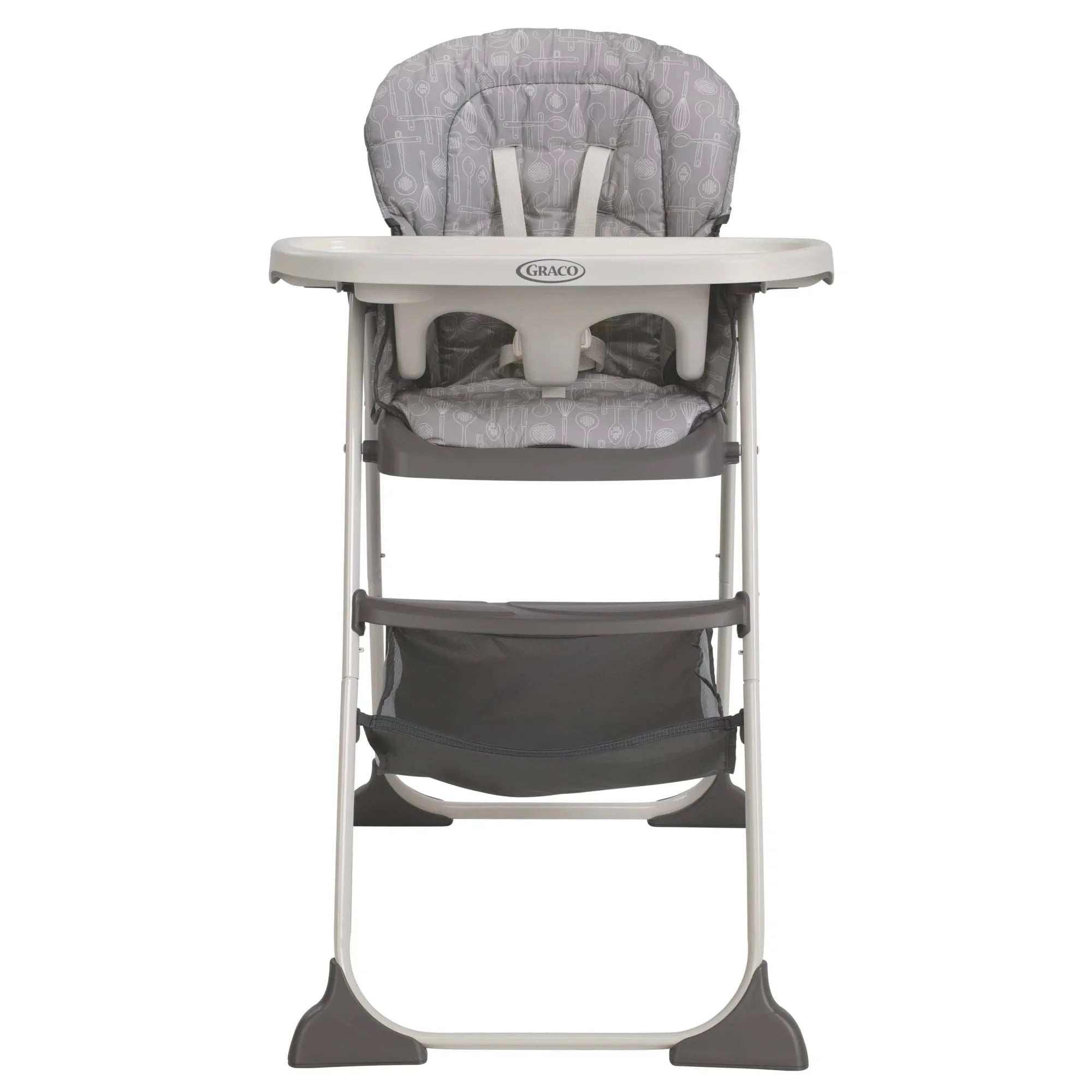 Graco Slim Snacker Highchair with One-Hand Fold, Adjustable Recline, Whisk