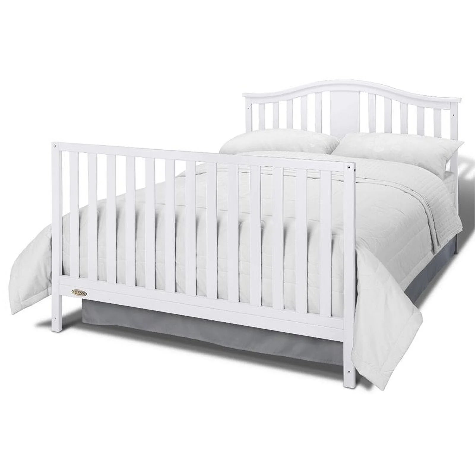 Solano 4-In-1 Convertible Baby Crib and Changer with Drawer, White